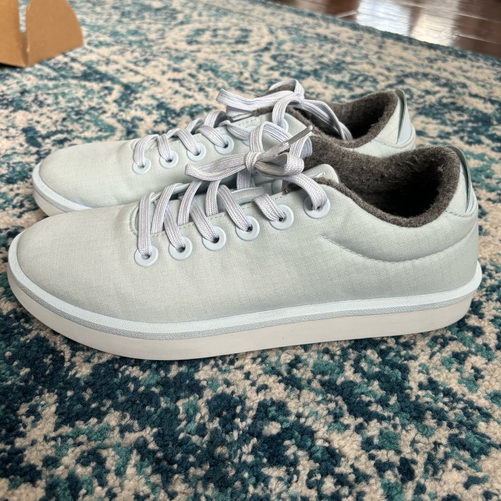 Allbirds Wool Piper Woven Sneaker size 8 ice blue